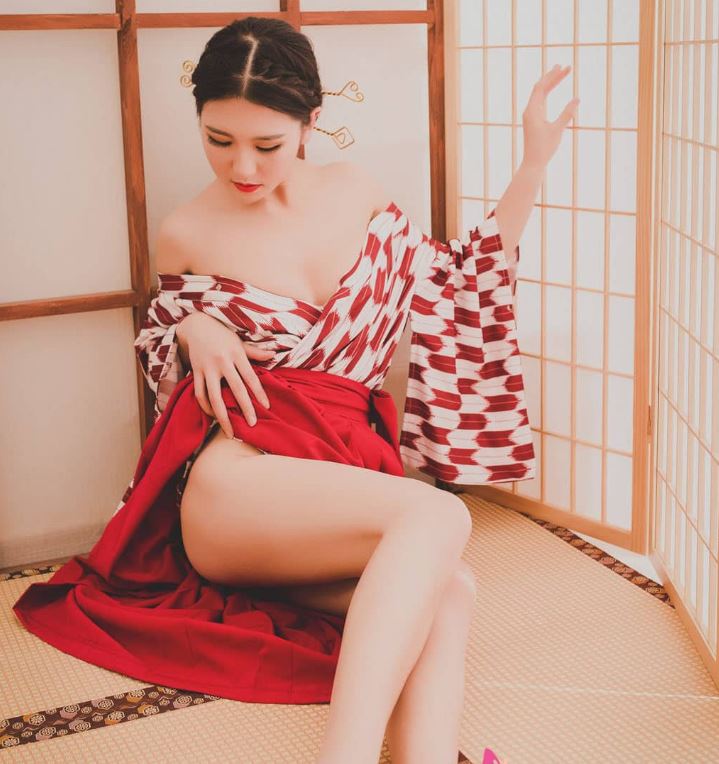 Anh gai xinh kimono sexy hinh anh 3