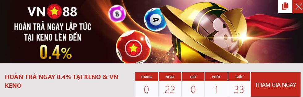  Hoan tra Vn88 0.4% tai Keno & VN Keno hinh anh 1