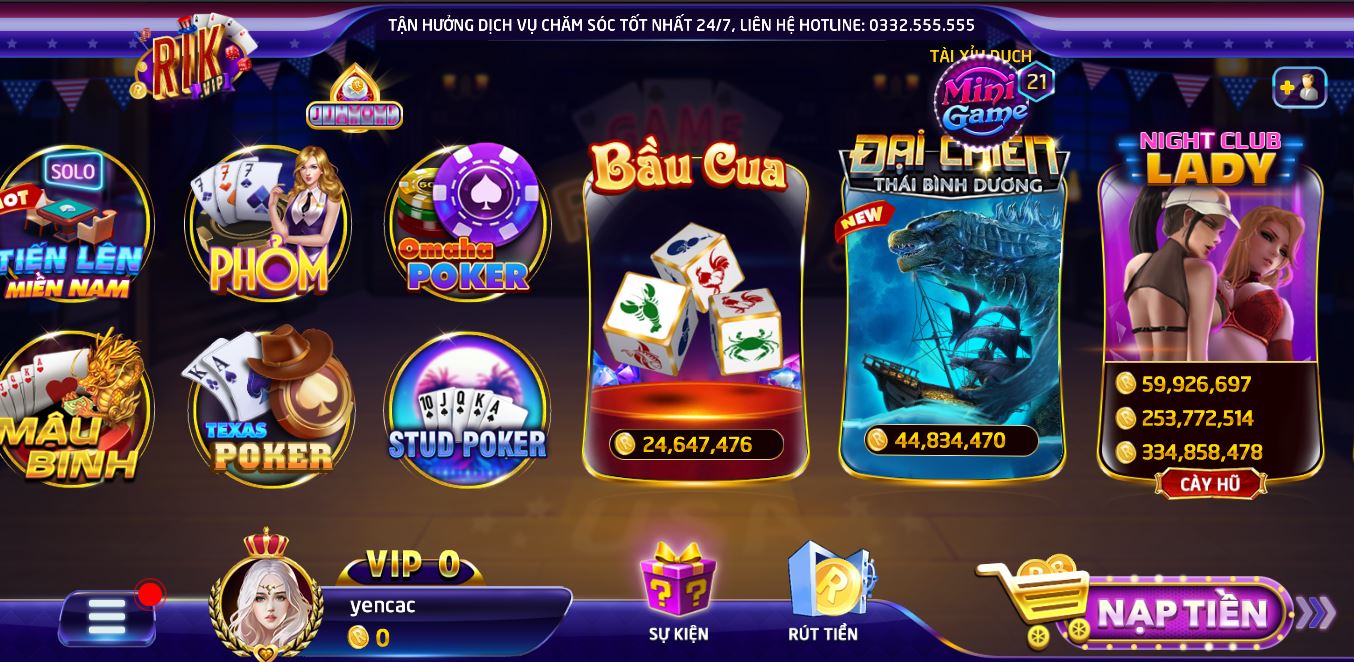 Cach tham gia cong game doi thuong Rik Vip