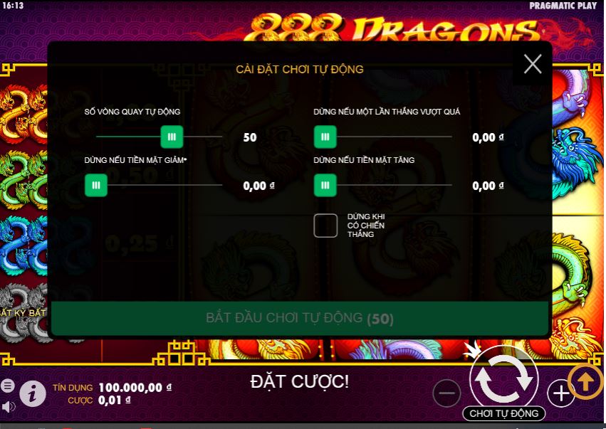 Huong dan cac buoc ca cuoc 888 Dragons