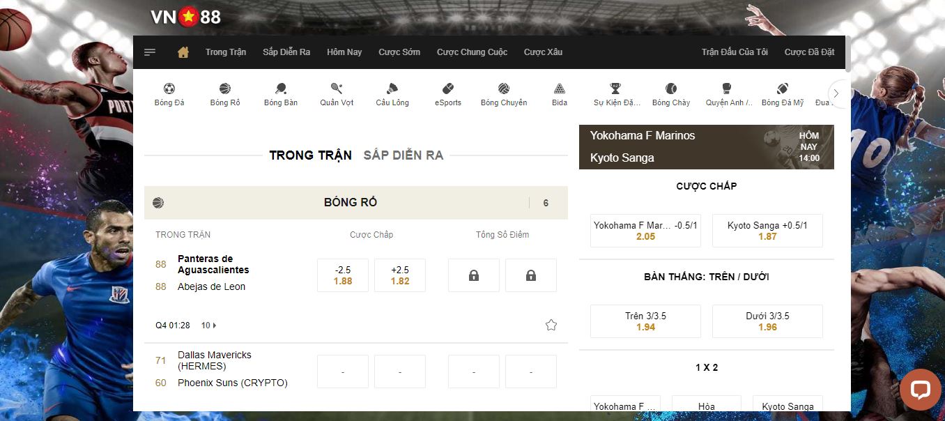 Cac tro choi tai The Thao XJ Vn88