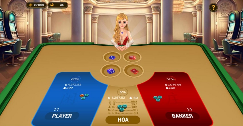 Mo ta tro choi Xuc Xac Baccarat Vn88