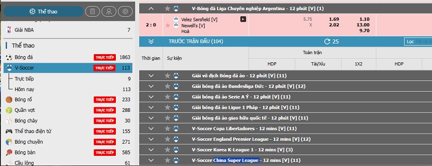 Danh gia uu diem cua V-Soccer Vn88