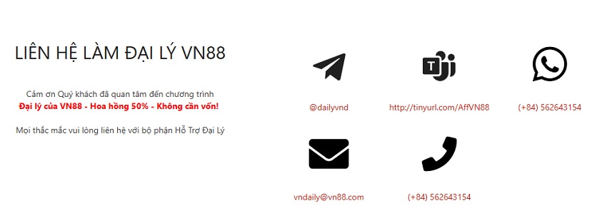 Ho tro dai ly Vn88